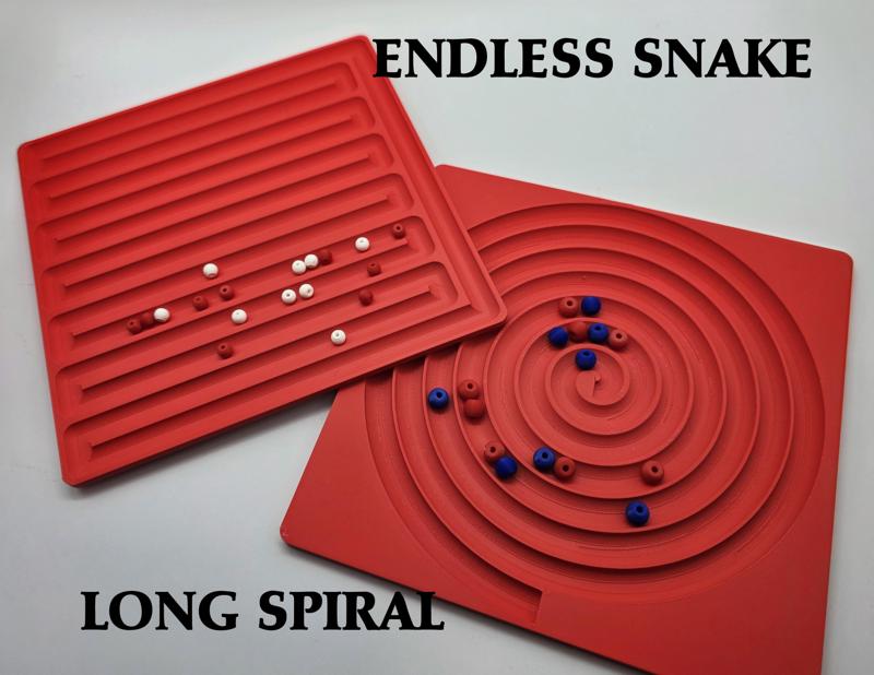 Beading Trays - Long Spiral & Endless Snake