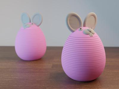Bunny Slinky Easter Egg – Easy-to-Print Surprise!