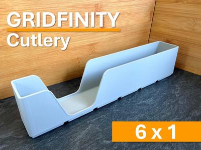 6x1 Gridfinity Besteck Organizer
