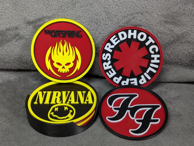 Band Logo Stackable Coaster Set A