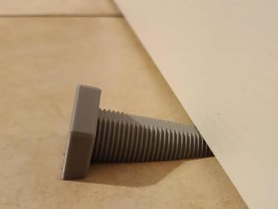Bolt door stopper door wedge