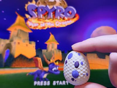 Spyro 3 Dragon Egg - with magnet variations!
