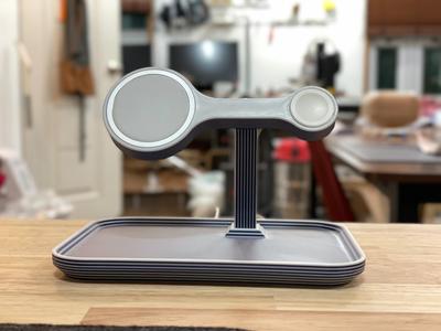 Minimal iphone stand magsafe watch