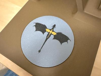 Fourth Wing Dragons Interchangeable Coaster