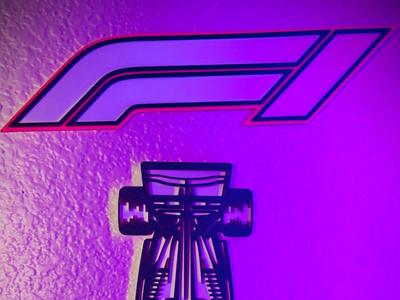 F1 Logo Wall Art (outline)