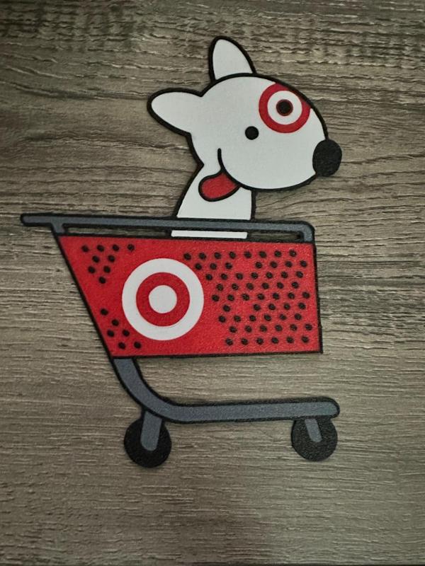 Target dog in shopping cart