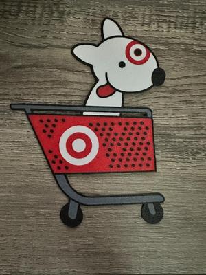 Target dog in shopping cart