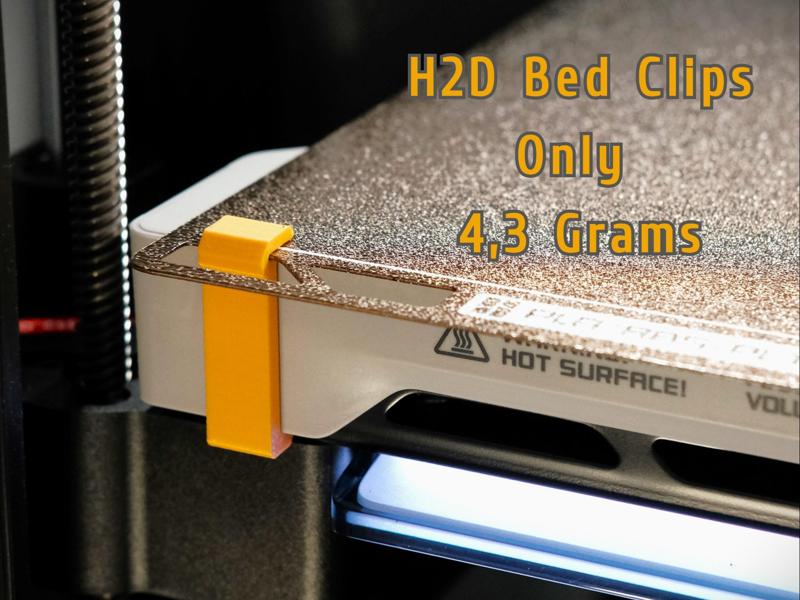 H2D Build Plate Clips