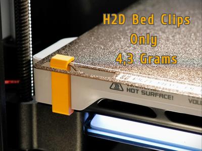 H2D Build Plate Clips