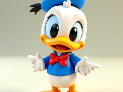 Baby Donald Duck 3D Model