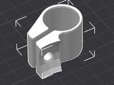 22mm Handlebar Clamp for Bosch Kiox Upgrade