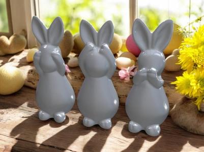Three Wise Rabbits - Easter Decorative Set