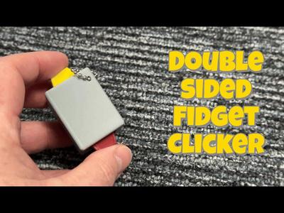 Double Sided Fidget Clicker + Keychain