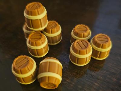 Miniature Wooden Barrels