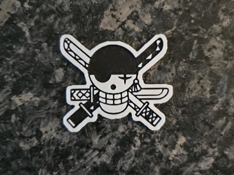 Sticker Logo Roronoa Zorro One piece