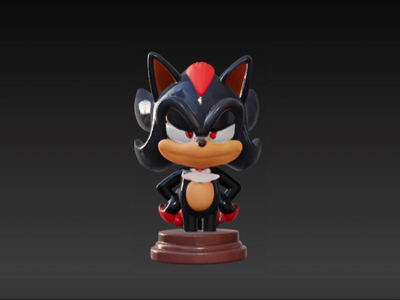Shadow, l’ultime rival - Figurine 3D stylisée