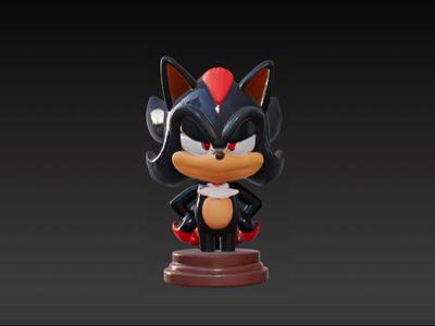 Shadow, l’ultime rival - Figurine 3D stylisée