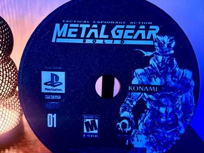 PSX Disc Wall Art | Metal Gear Solid Disc 01 