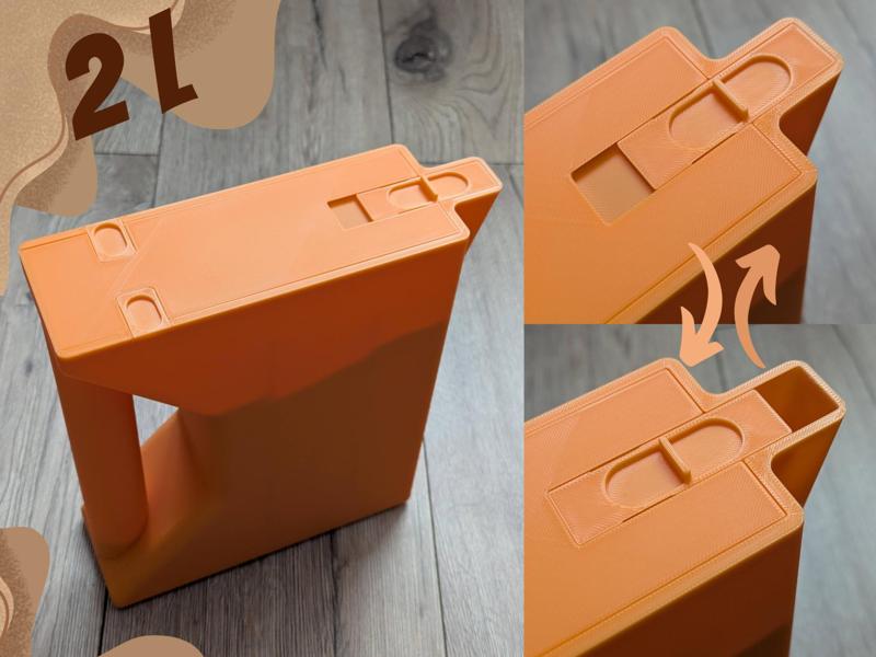 Container with sliding lid (2 liters) (no support)