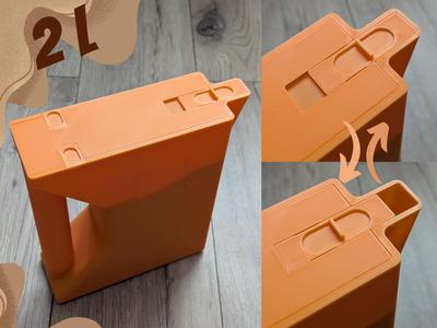 Container with sliding lid (2 liters) (no support)