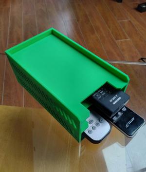 Remote holder tray