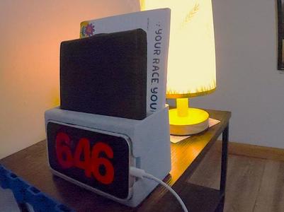 Bedside iPhone Dock + Kindle holder & Organizer