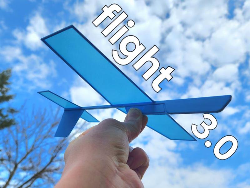 Simple glider (sky racer) print in place.
