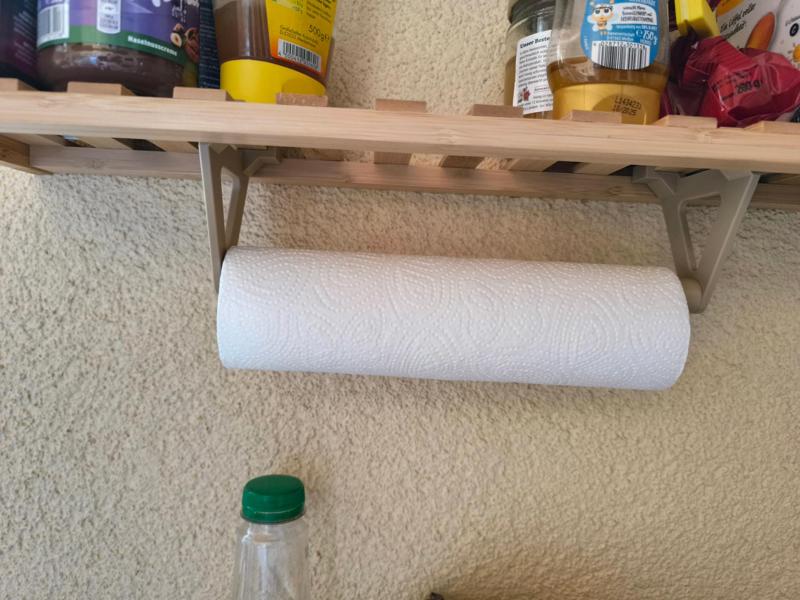 Paper Towel Holder for Bamboo Shelf
