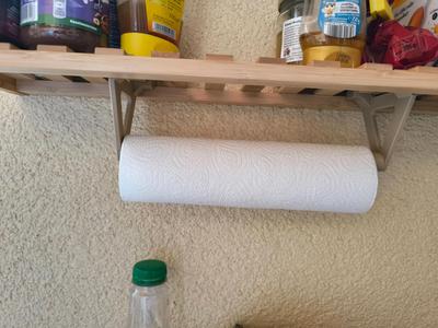 Paper Towel Holder for Bamboo Shelf