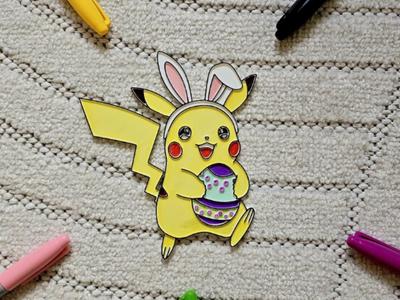 Pokemon Pikachu Easter Egg Coloring Sheet Plate