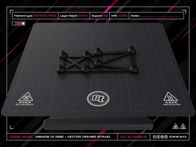 D1 R32 + Stepstick Motor Driver Stand