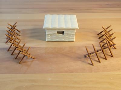 Army Men Sandbag fortifications (machinegun nest)