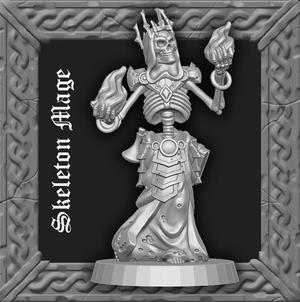 Skeleton Mage - Arcane Fire