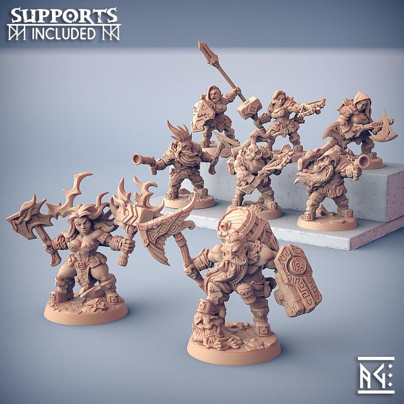 Dwarven Oathbreakers - 6 Modular + 2 Heroes