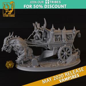 Vampire Wagon - Vampires - Titan Forge Miniatures May 2020