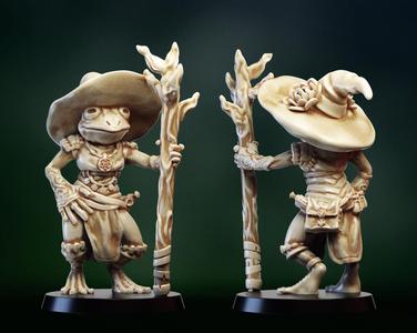 Frogfolk girl mage