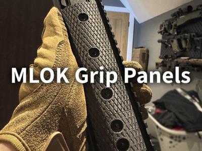 Knurled MLOK Grip Panels