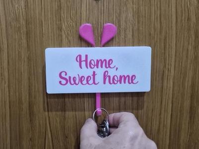 Sweet home wall key holder