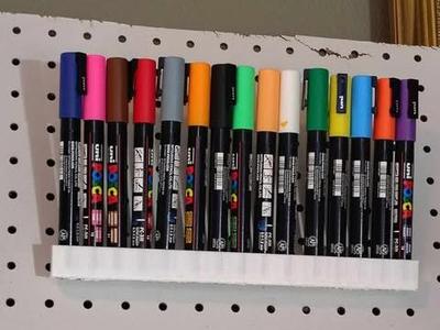 Posca Marker Holder for Pegboard