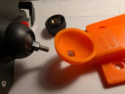 Smartphone holder baseplate 1.1. adjusted angle