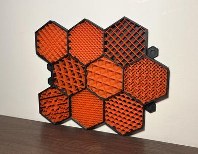 Infill Pattern Showcase - Wall Mountable (no MMU)