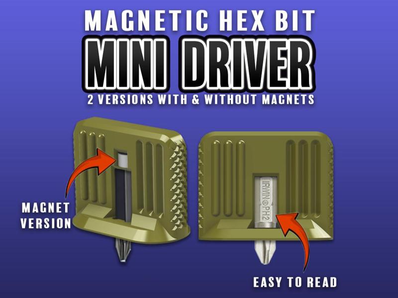 Magnetic Hex Bit Mini Driver