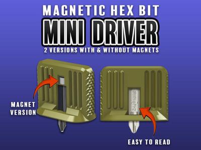 Magnetic Hex Bit Mini Driver