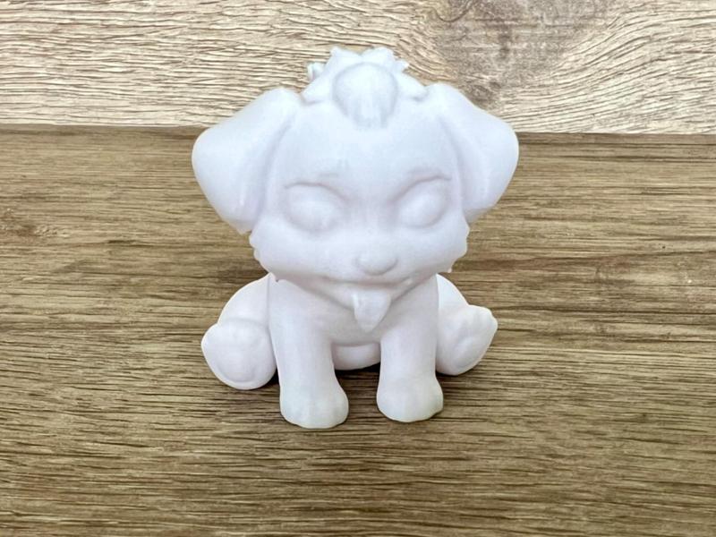 Cute Puppy with Tongue out (Sitting Up)