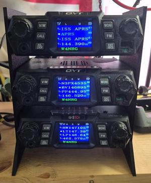 Stacked Mobile Ham Radio Mount