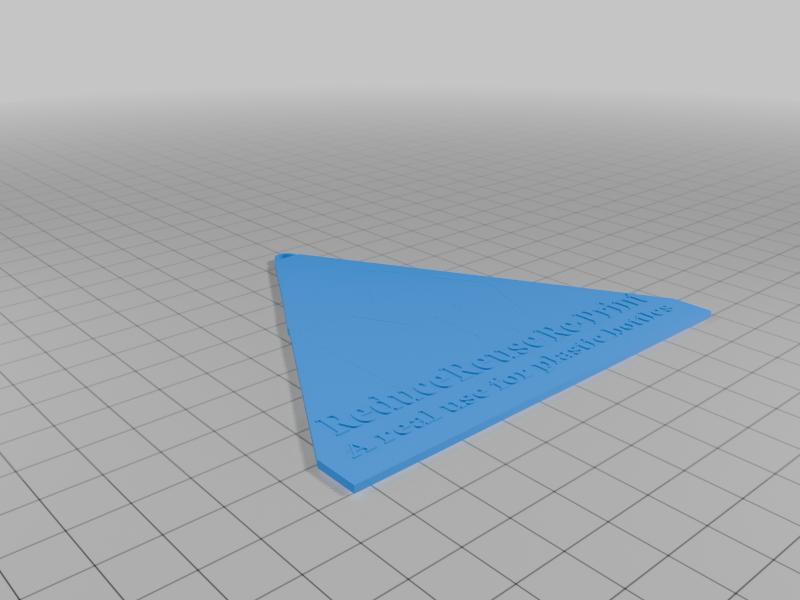 Reduce, reuse, re-print keychain