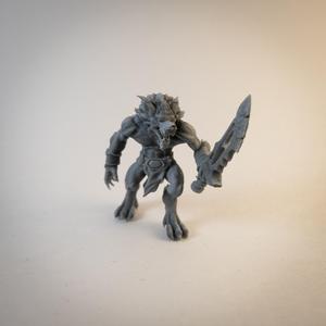 Werewolf Hybrid Form Barbarian