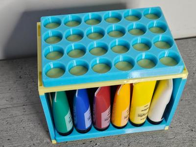 Acrylic Paint Tube Shelf