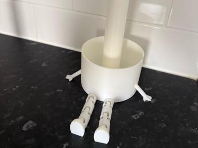 articulated kitchen roll holder + toilet roll