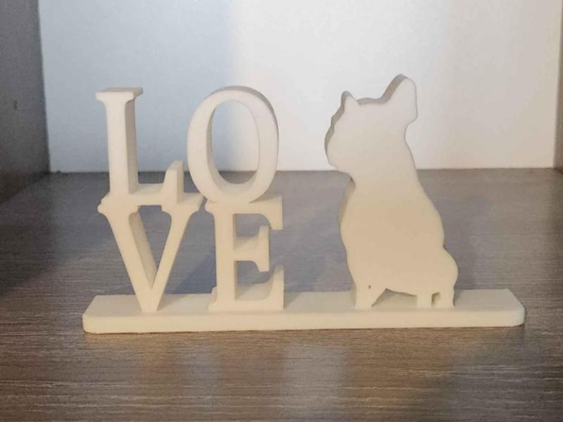 French Bulldog Love Sign 